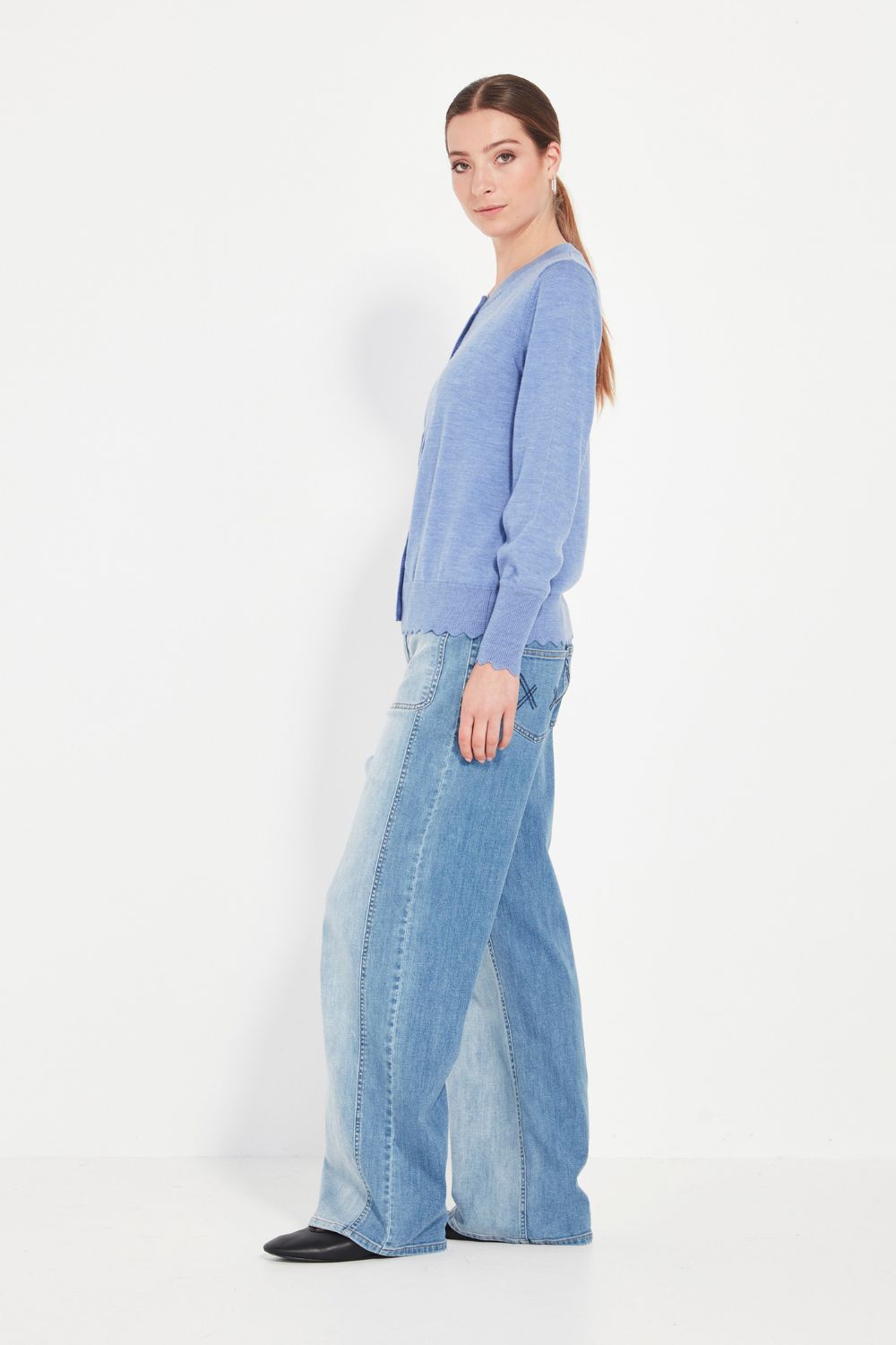 Verge - Verge Marcella Cardi | Blue Marle - Cardigan - Silvermaple Boutique 