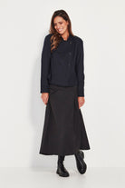 Verge - Verge Stroll Skirt | Black - Skirt - Silvermaple Boutique 