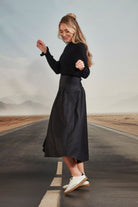 Verge - Verge Stroll Skirt | Black - Skirt - Silvermaple Boutique 