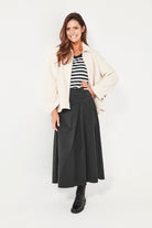 Verge - Verge Stroll Skirt | Black - Skirt - Silvermaple Boutique 