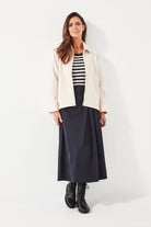 Verge - Verge Stroll Skirt | Ink - Skirt - Silvermaple Boutique 