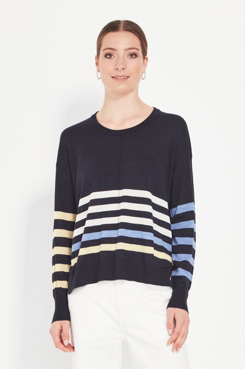 Verge - Verge Thea Sweater | Stripe - Jumper - Silvermaple Boutique 