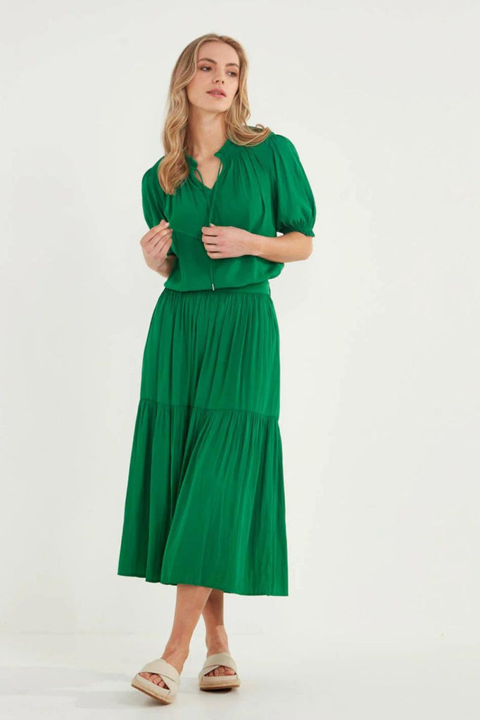 Verge Strike Skirt | Emerald - Silvermaple Boutique