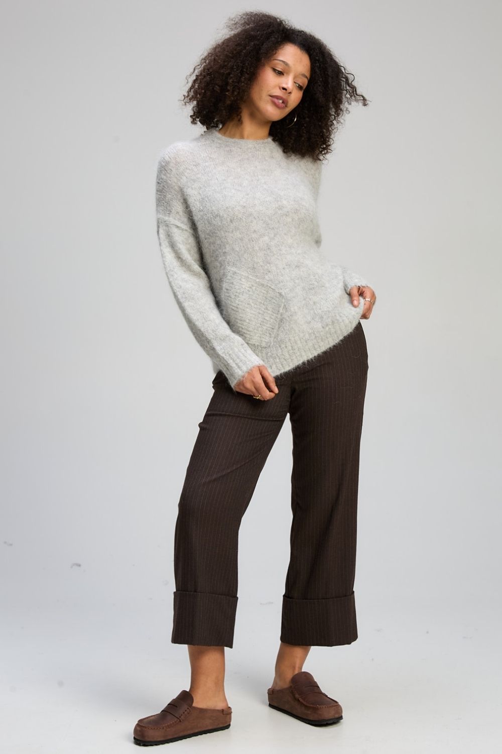 Zaket & Plover - Alpaca Jumper | Marl Grey - Jumper - Silvermaple Boutique 