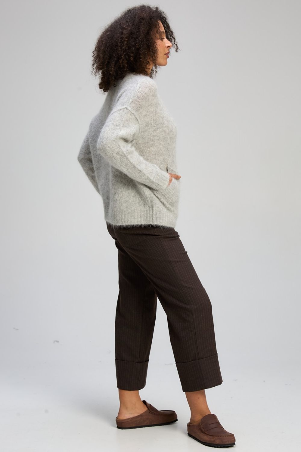 Zaket & Plover - Alpaca Jumper | Marl Grey - Jumper - Silvermaple Boutique 