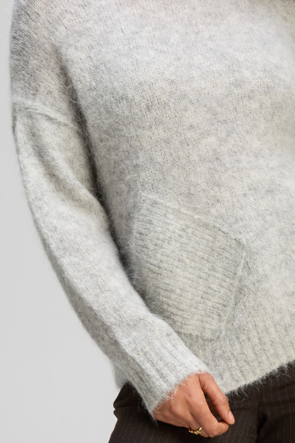 Zaket & Plover - Alpaca Jumper | Marl Grey - Jumper - Silvermaple Boutique 