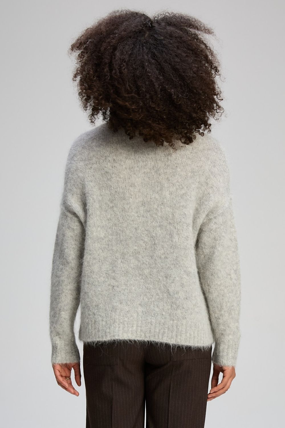 Zaket & Plover - Alpaca Jumper | Marl Grey - Jumper - Silvermaple Boutique 
