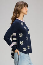 Zaket & Plover - Daisy Chain | Dark Denim - Knitwear - Silvermaple Boutique 