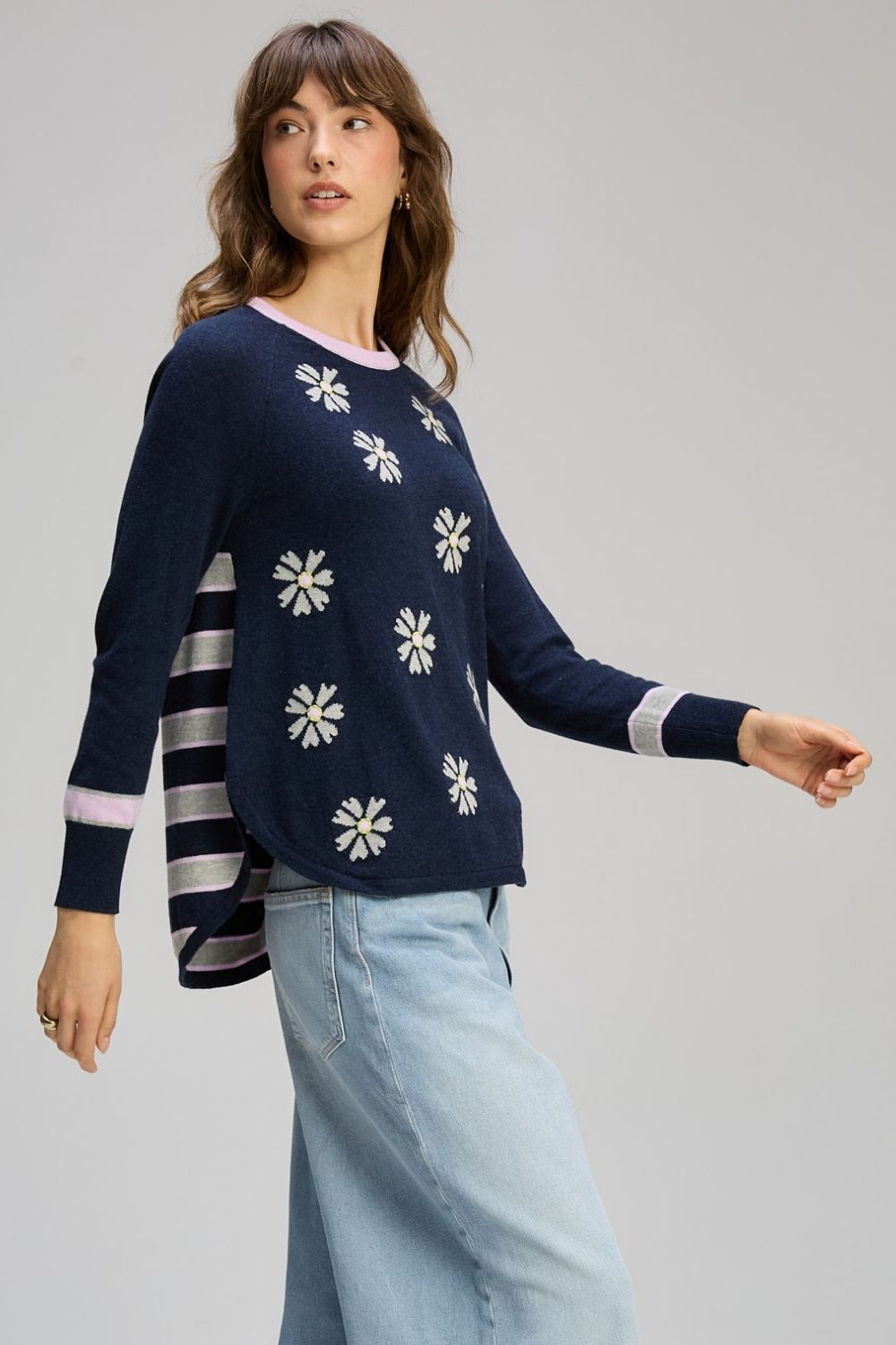 Zaket & Plover - Daisy Chain | Dark Denim - Knitwear - Silvermaple Boutique 