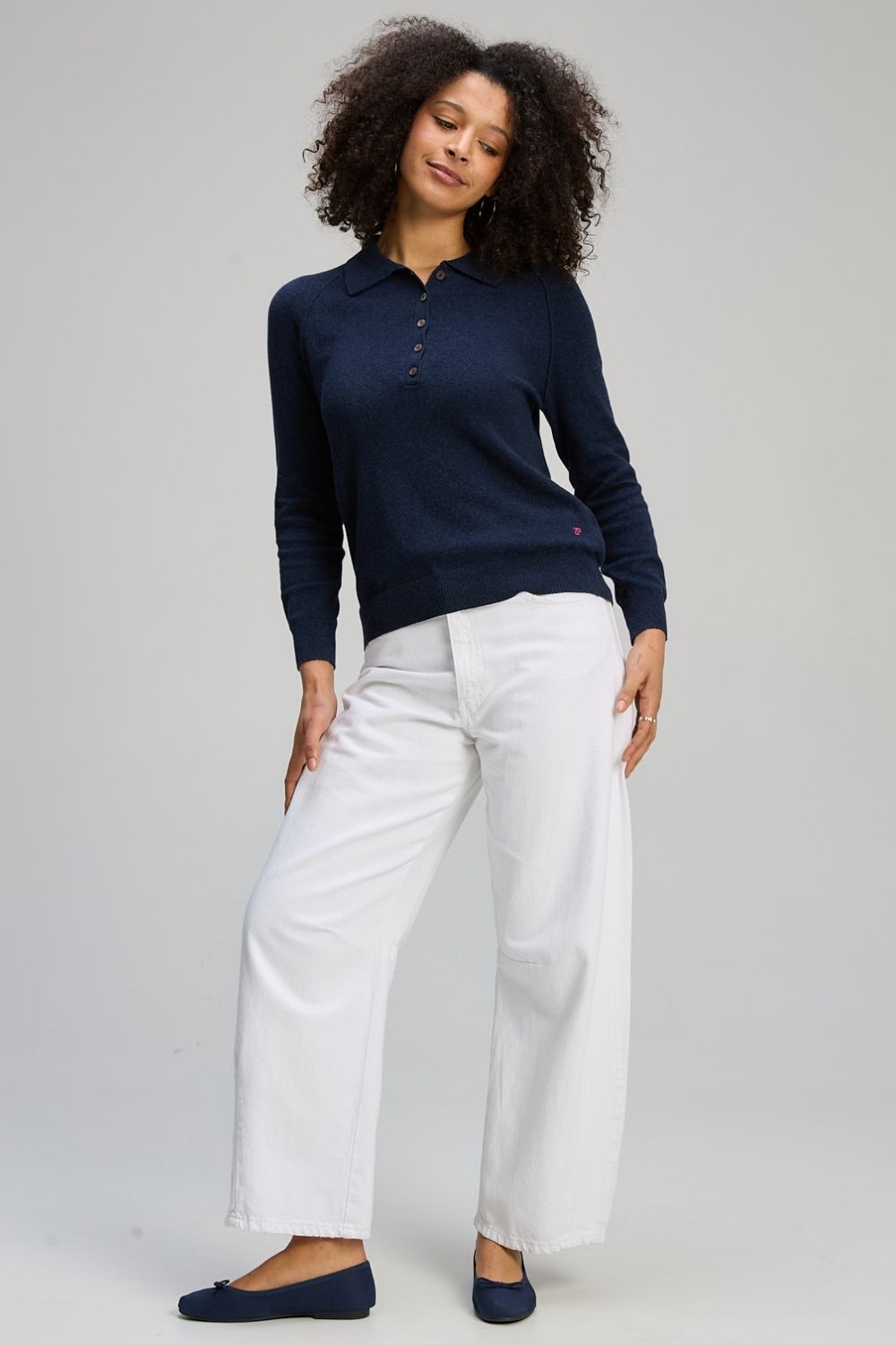 Zaket & Plover - Henley Essential | Dark Denim - Knitwear - Silvermaple Boutique 