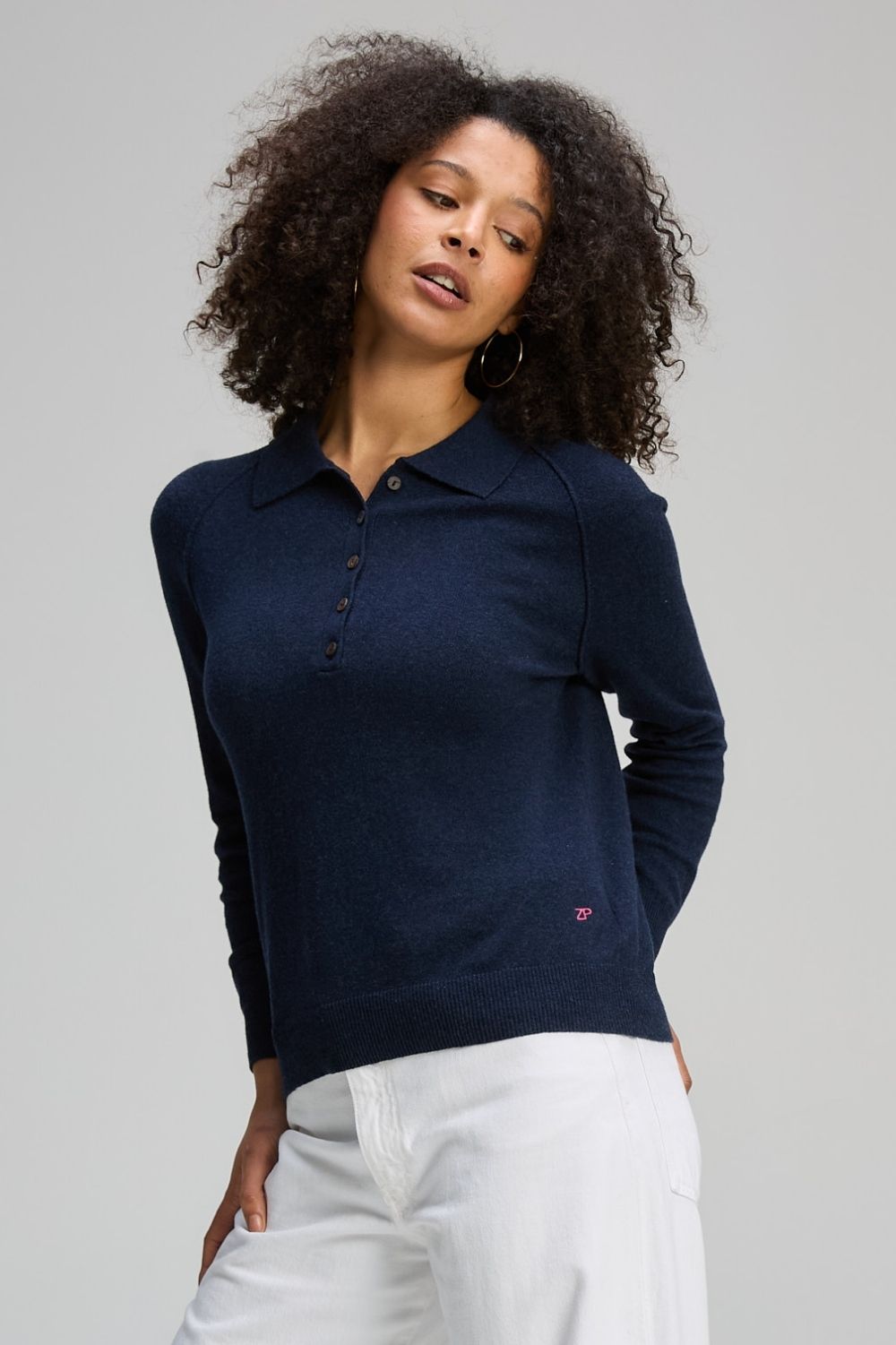 Zaket & Plover - Henley Essential | Dark Denim - Knitwear - Silvermaple Boutique 