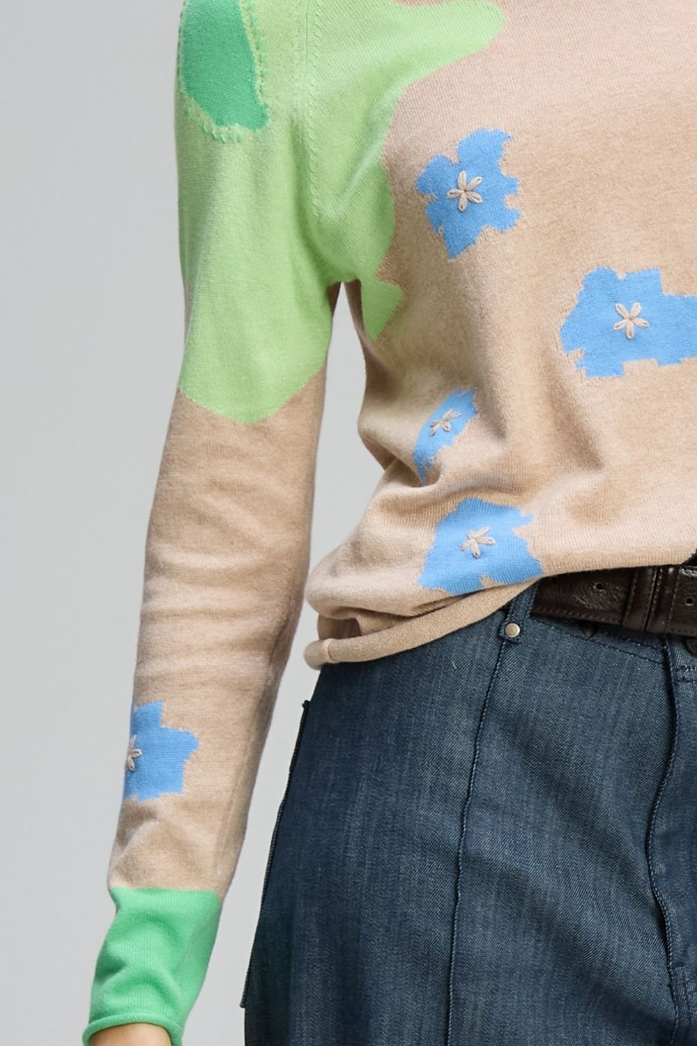 Zaket & Plover - Petal Play Jumper | Almond - Jumper - Silvermaple Boutique 