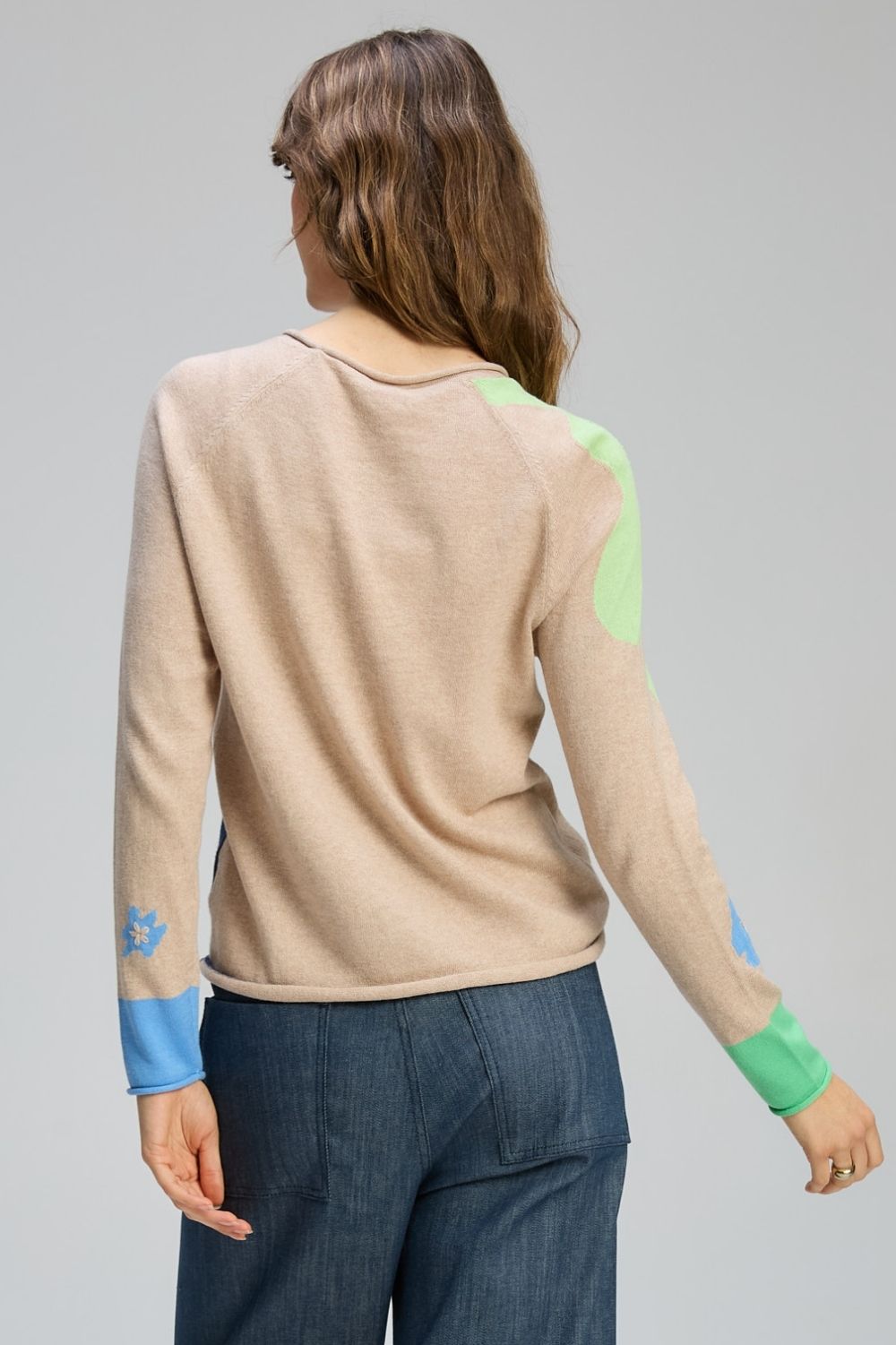 Zaket & Plover - Petal Play Jumper | Almond - Jumper - Silvermaple Boutique 