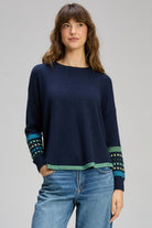 Zaket & Plover - Textured Swing Jumper | Dark Denim - Jumper - Silvermaple Boutique 