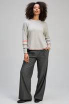 Zaket & Plover - Textured Swing Jumper | Light Marl - Jumper - Silvermaple Boutique 