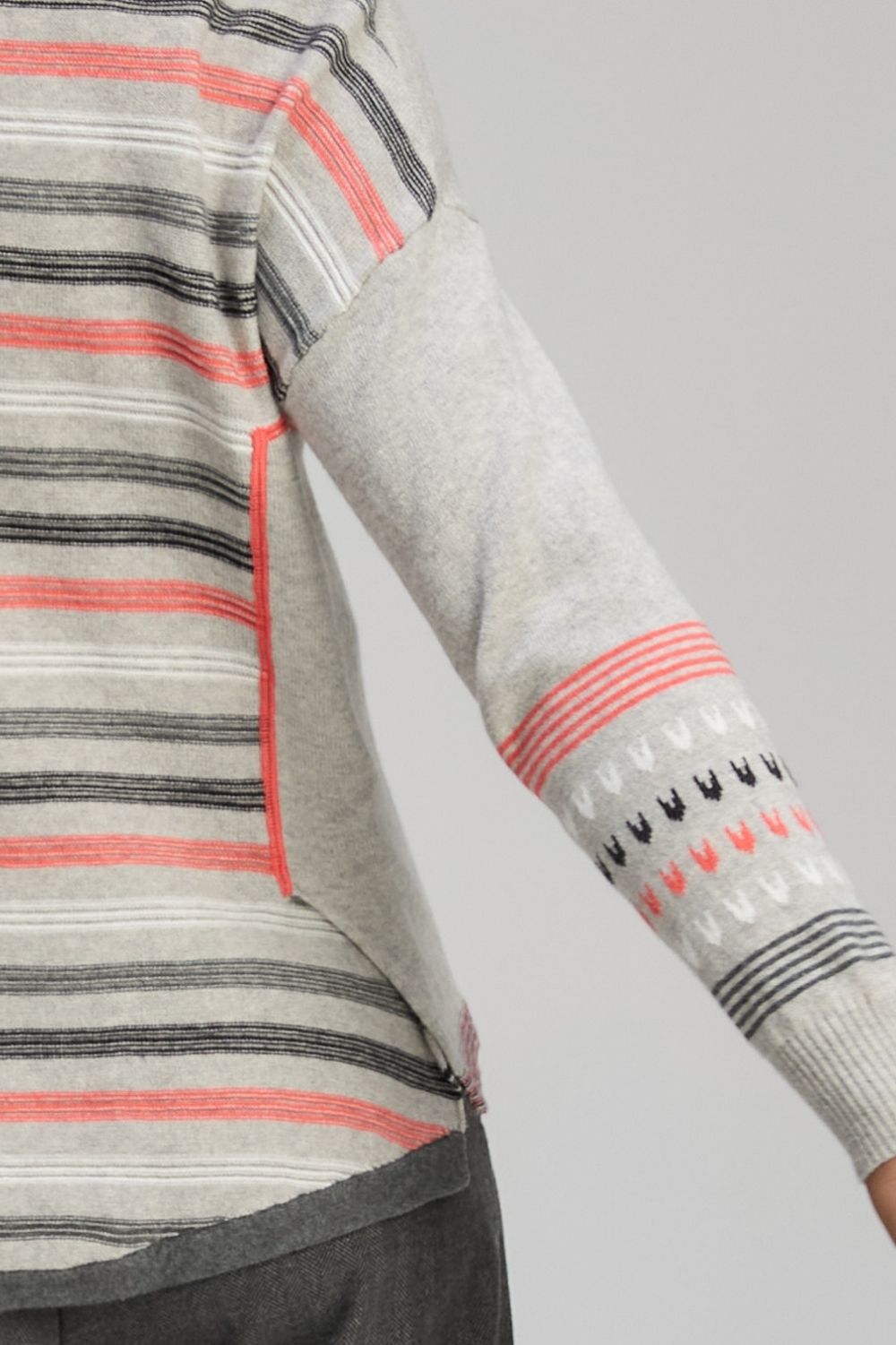 Zaket & Plover - Textured Swing Jumper | Light Marl - Jumper - Silvermaple Boutique 