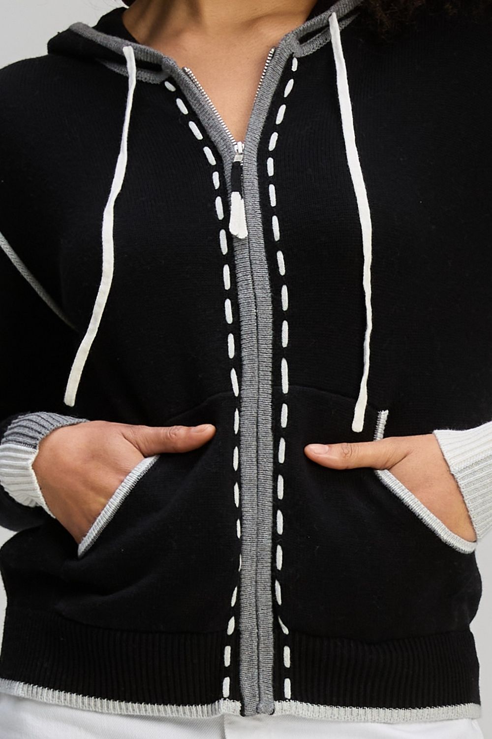 Zaket & Plover - Threaded Hoodie | Black - Jumper - Silvermaple Boutique 