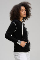 Zaket & Plover - Threaded Hoodie | Black - Jumper - Silvermaple Boutique 