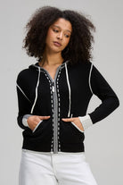 Zaket & Plover - Threaded Hoodie | Black - Jumper - Silvermaple Boutique 