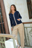 Zaket & Plover - Threaded Hoodie | Dark Denim - Jumper - Silvermaple Boutique 