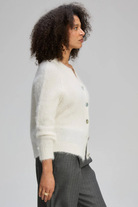 Zaket & Plover - Alpaca Cardi | White - Cardigan - Silvermaple Boutique 