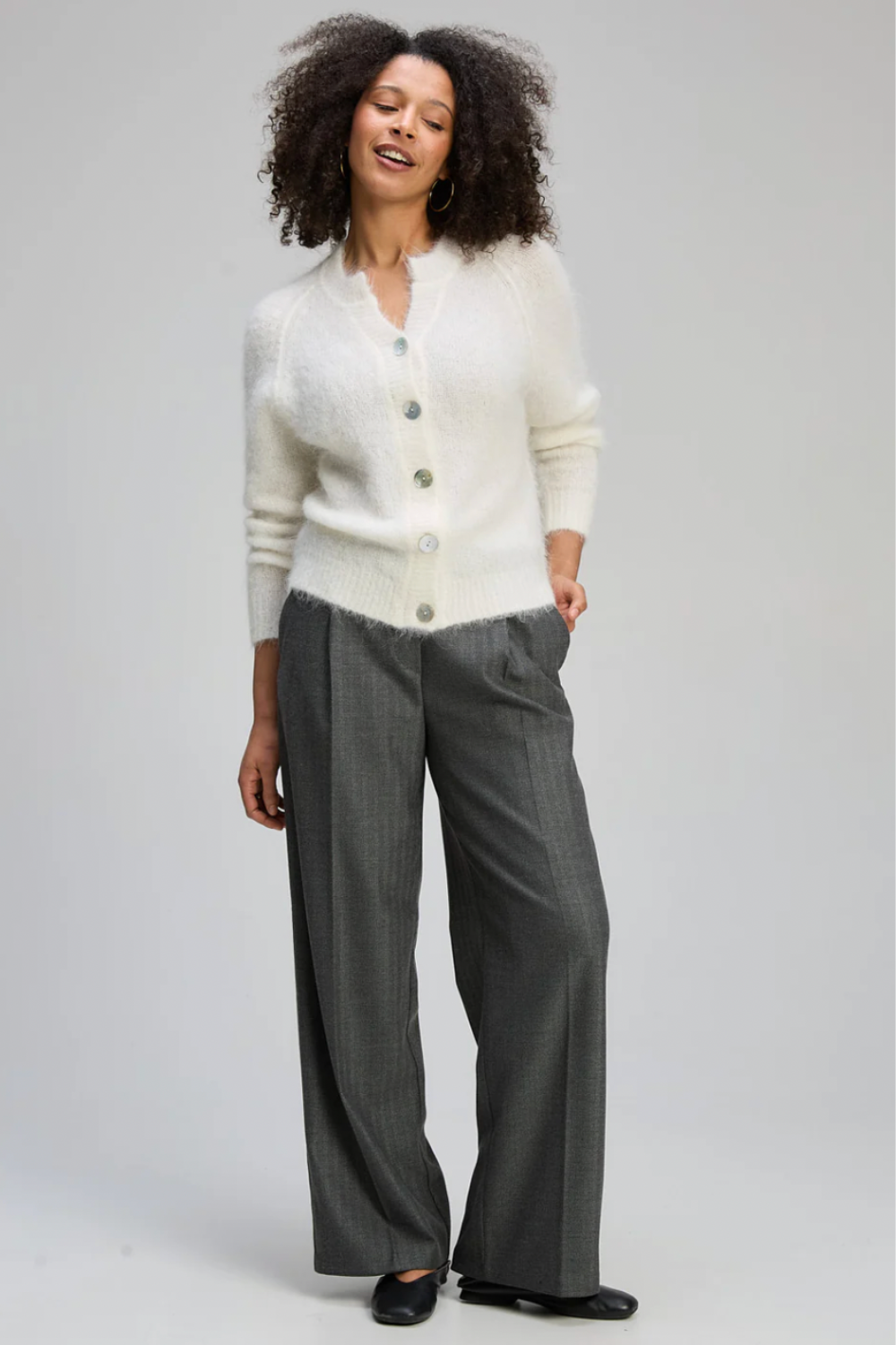 Zaket & Plover - Alpaca Cardi | White - Cardigan - Silvermaple Boutique 