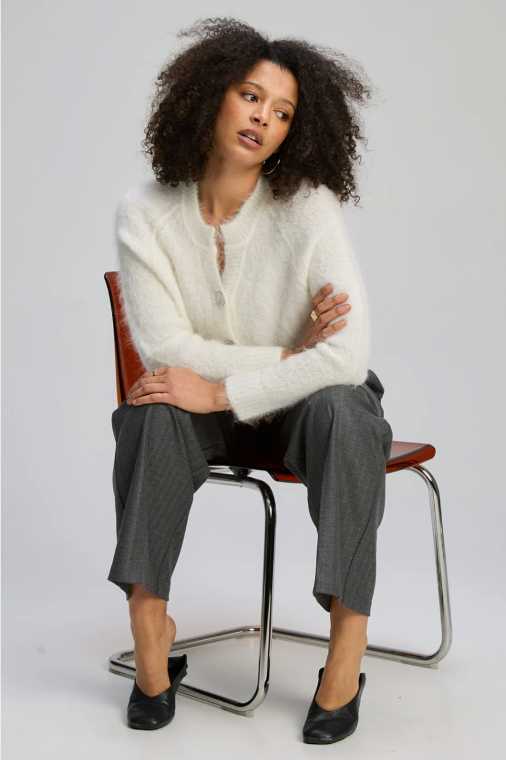 Zaket & Plover - Alpaca Cardi | White - Cardigan - Silvermaple Boutique 