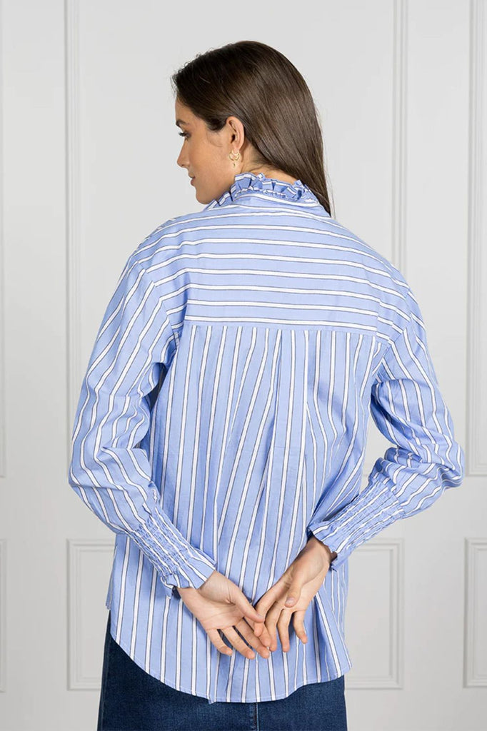 Zjoosh Jessica Striped Shirt | Blue _Silvermaple Boutique