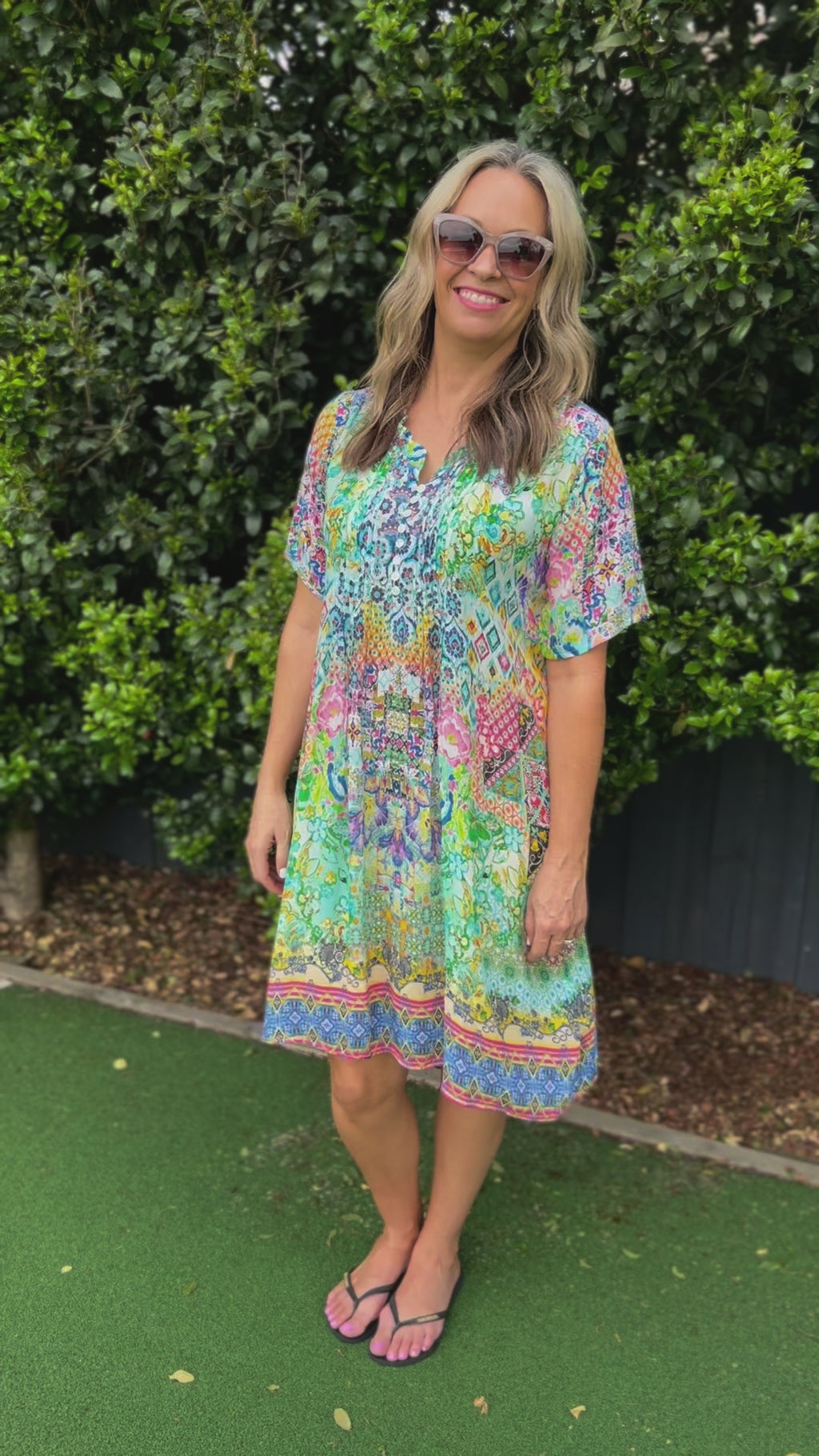 Silvermaple Collection Judi Dress | Rainbow Garden_Silvermaple Boutique