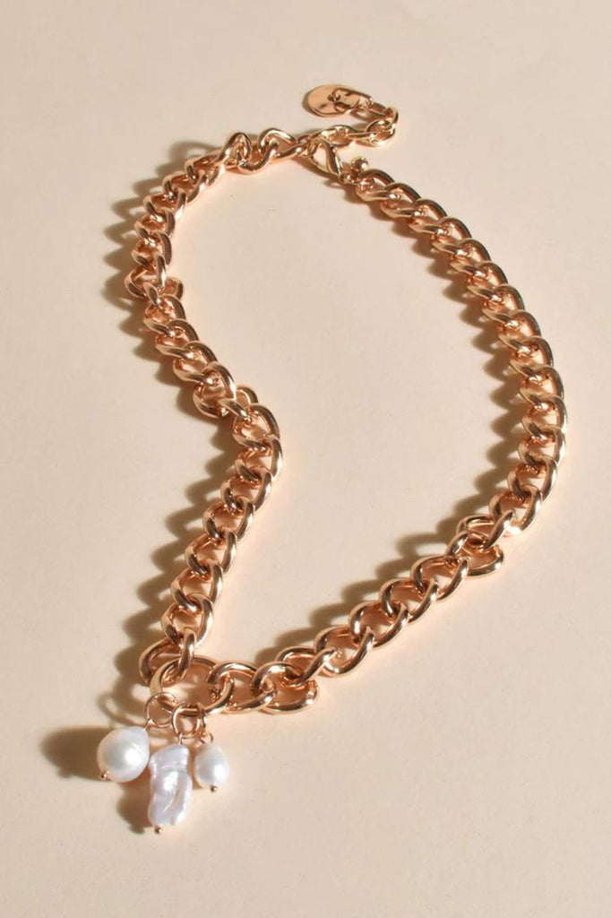 Adorne Pearl Cluster Necklace_Silvermaple Boutique