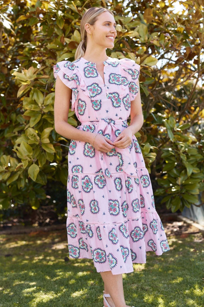 Alessandra Mayfair Dress | Pale Pink  | Silvermaple Boutique 