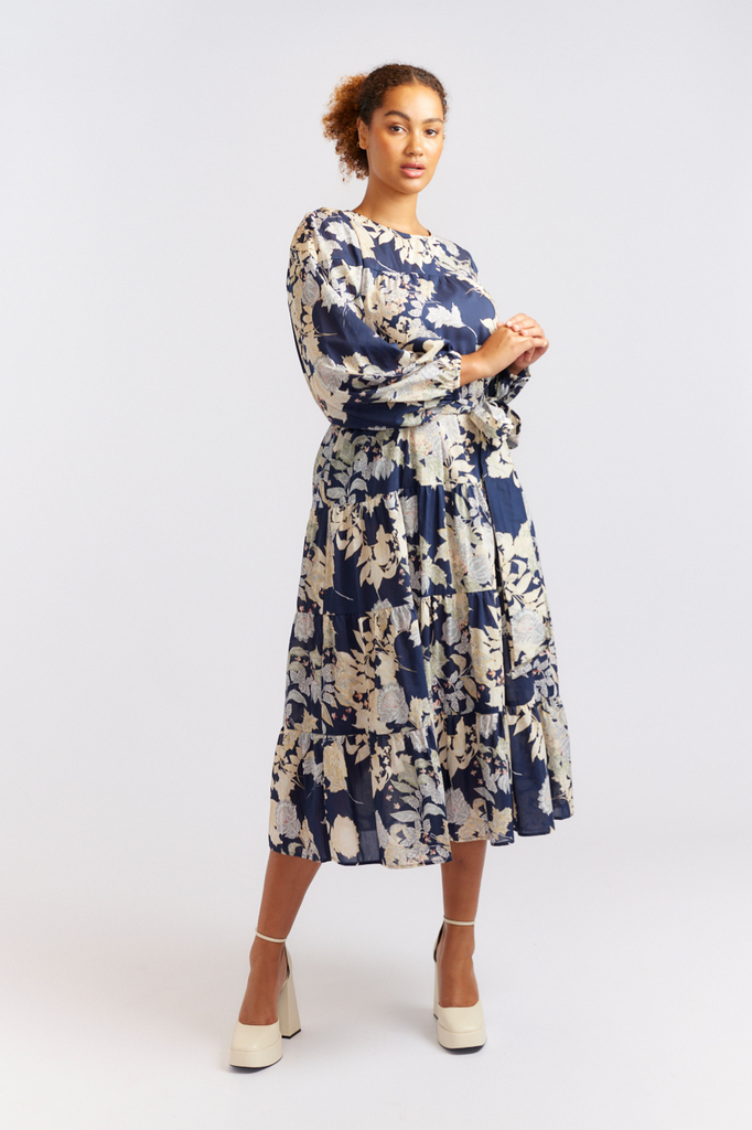 Alessandra Jitterbug Dress | Navy  | Silvermaple  Boutique 