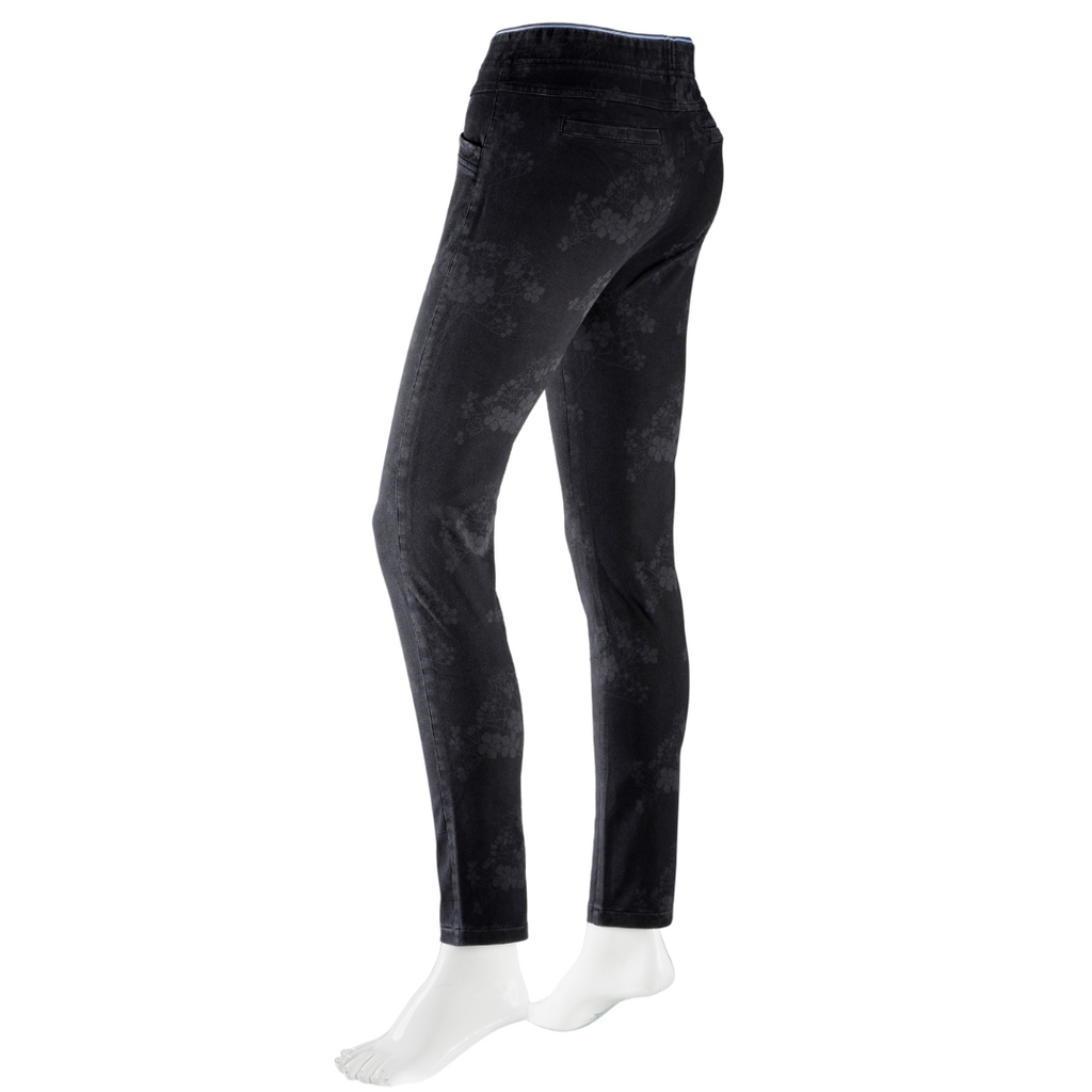 Gabriella Frattini Blossom Lustre Jeans | Black-Gabriella Frattini-Silvermaple Boutique