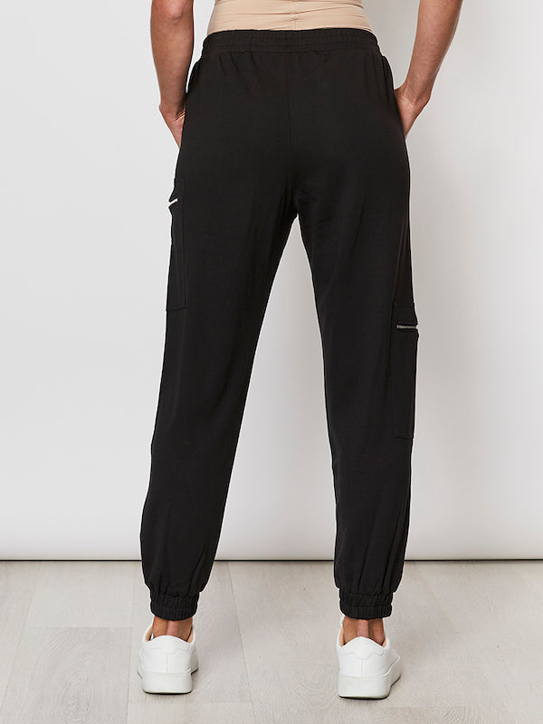 Clarity Cuffed Pant | Black_Silvermaple Boutique