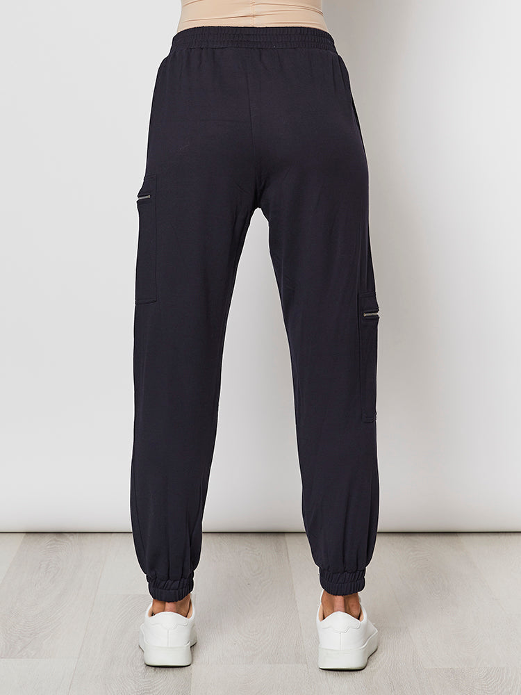 Clarity Cuffed Pant | Navy Silvermaple Boutique 