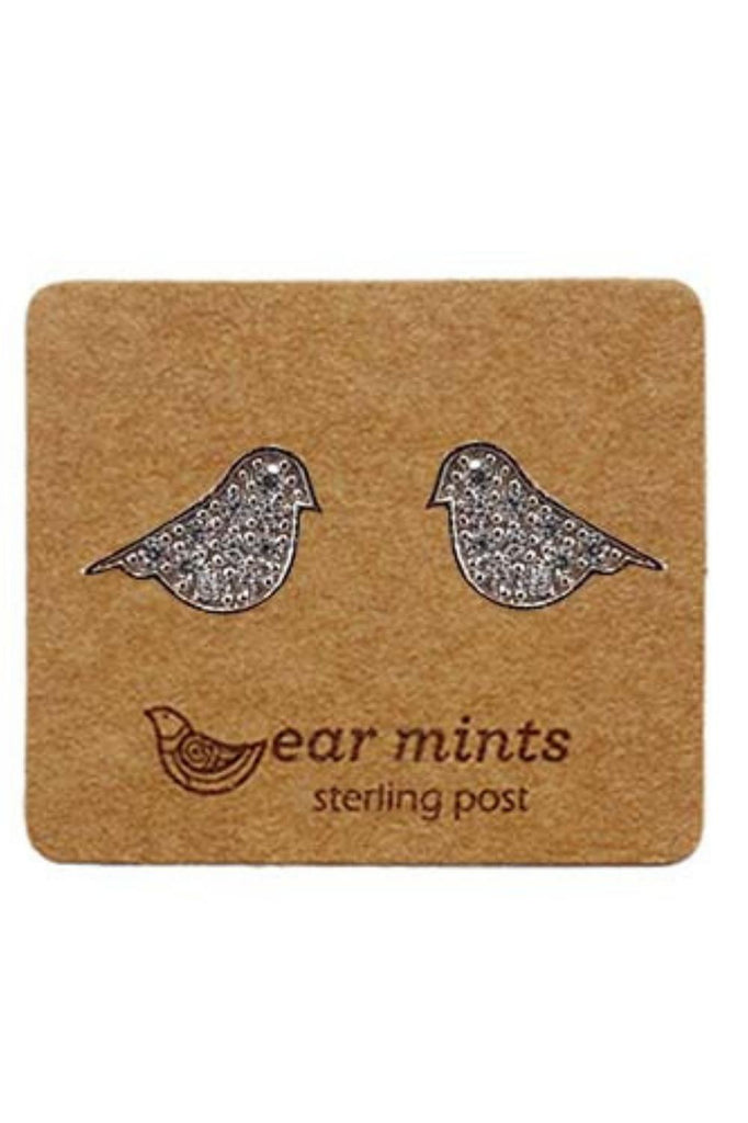 Fabienne Ear Mints Cubic Bird Stud | Silver_Silvermaple Boutique