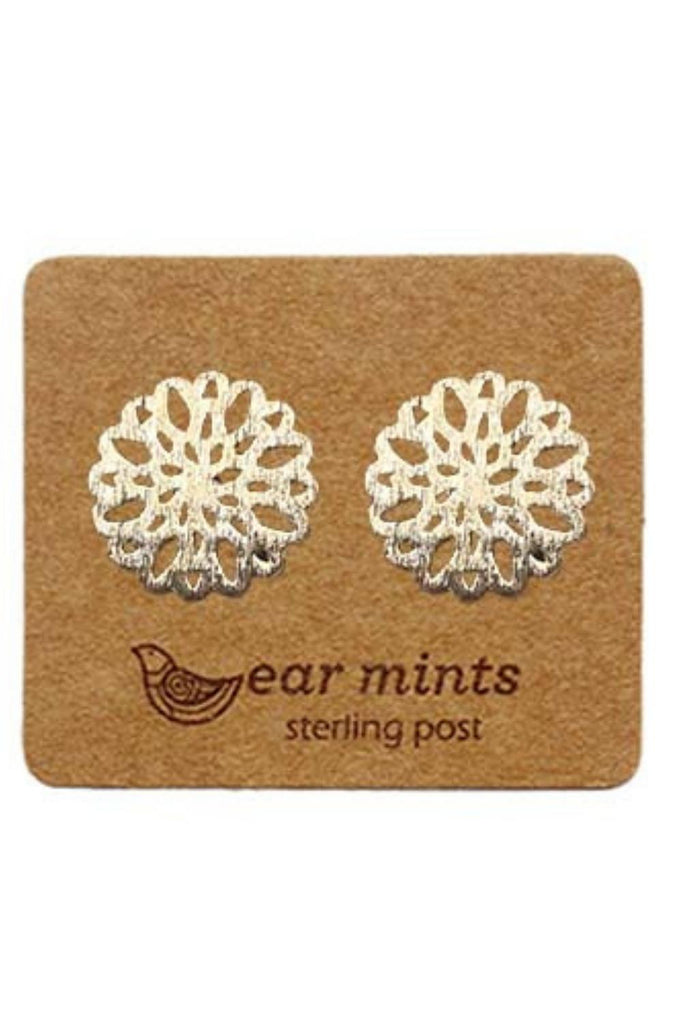 Fabienne Ear Mints Brushed Filigree | Gold_Silvermaple Boutique