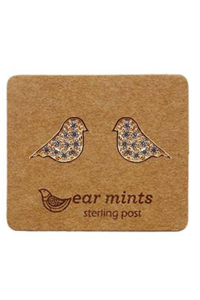 Fabienne Ear Mints Cubic Bird Stud | Gold_Silvermaple Boutique