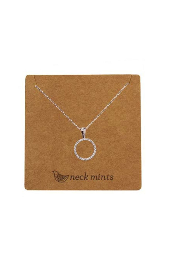 Fabienne Neck Mints Cubic Open Circle Necklace | Rose Gold_Silvermaple Boutique