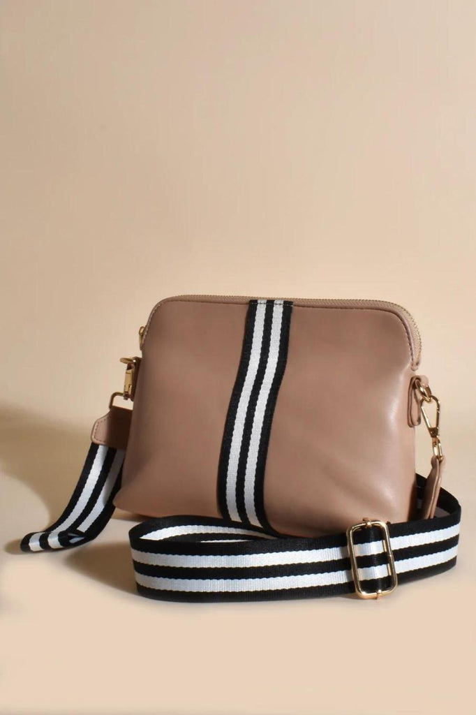 Fashion Express Leather Cross Body Bag | Nude_Silvermaple Boutique