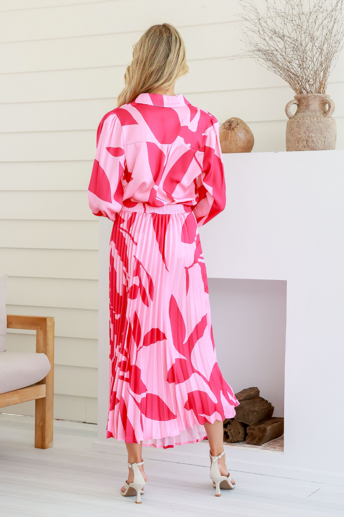 Fashion Express Gina Swirl Shirt | Pink _Silvermaple Boutique 