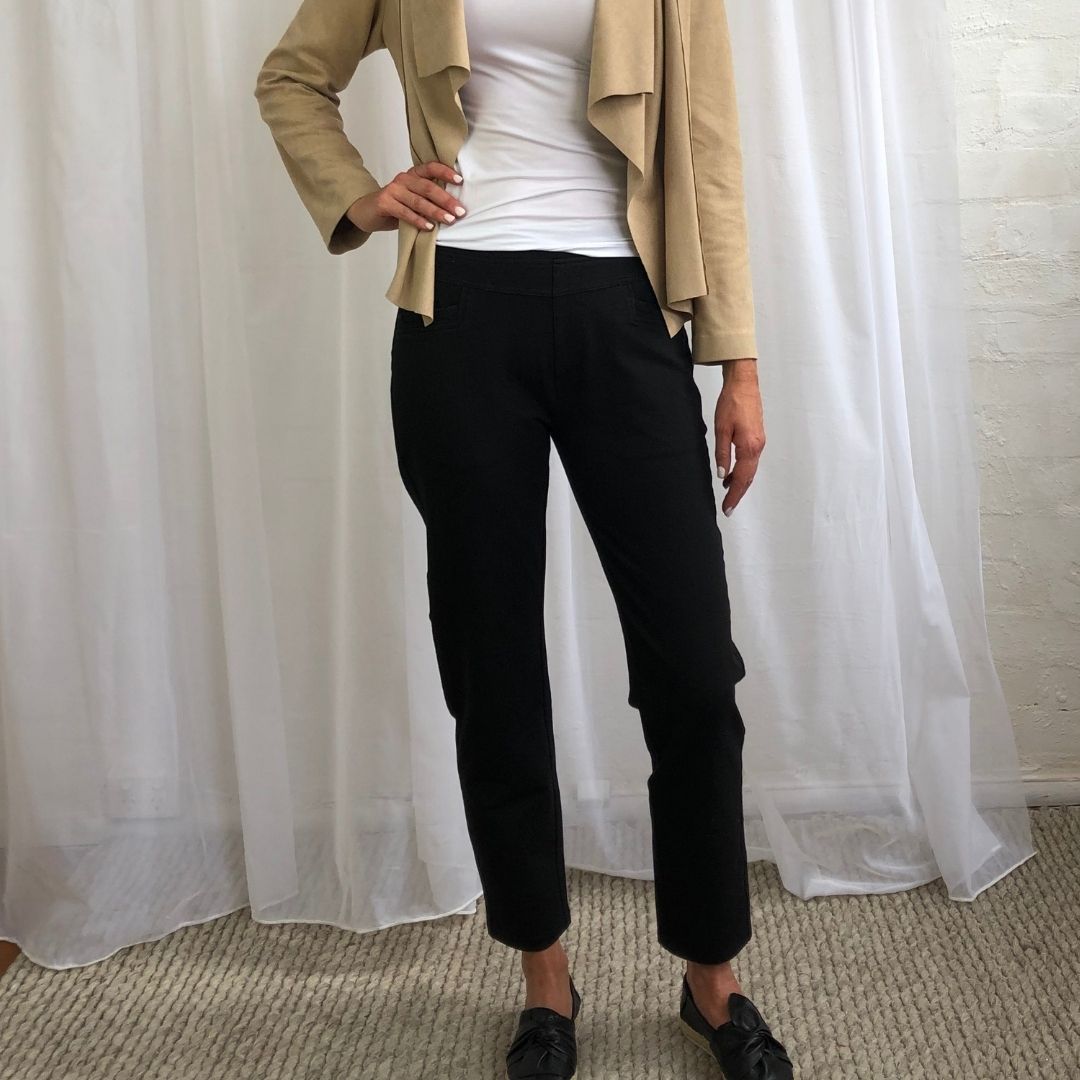 Maglia - Freedom Leisure Jean | Black - Pants - Silvermaple Boutique 