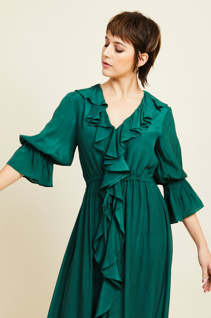 Kamare Rose Dress | Forest _silvermaple boutique