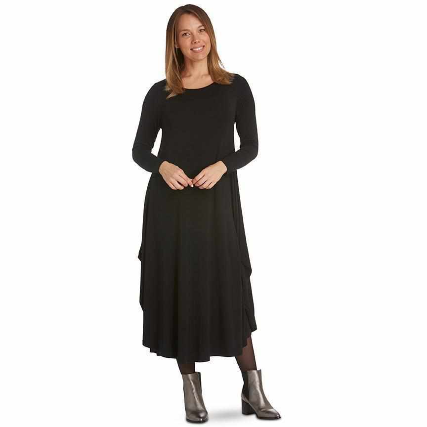 Tani Long Sleeve Tri Dress | 79434 - Silvermaple Boutique