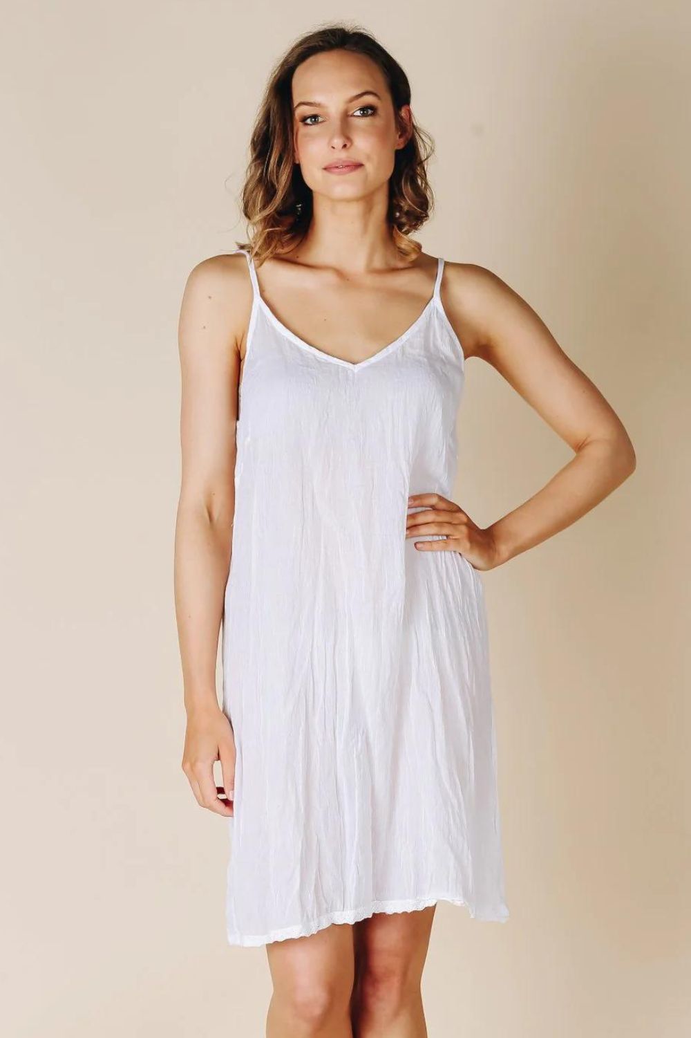 Lula Soul - Ibiza Slip | White - Dress - Silvermaple Boutique 