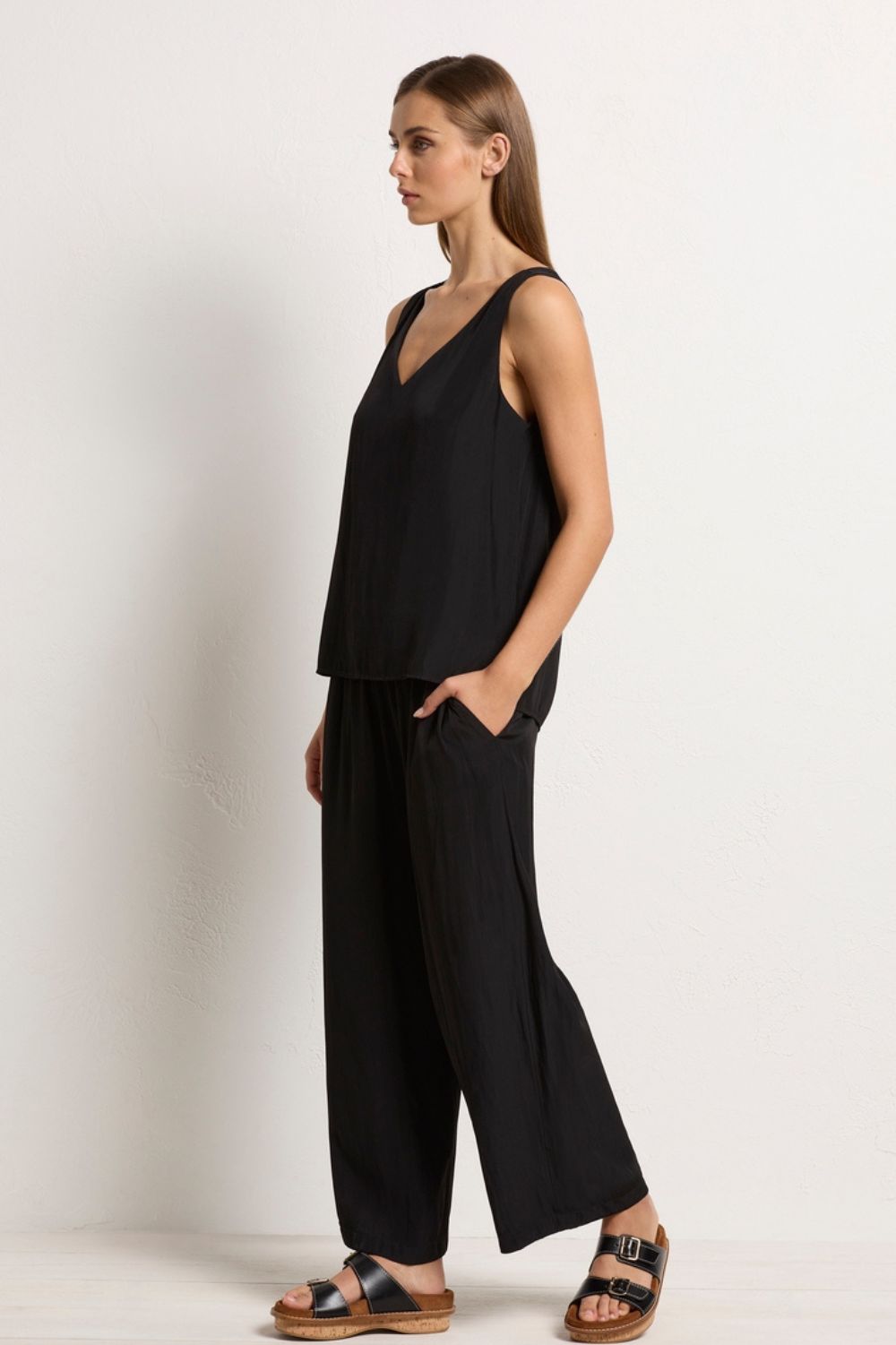 Mela Purdie - Audrey Tank | Black - Top - Silvermaple Boutique 