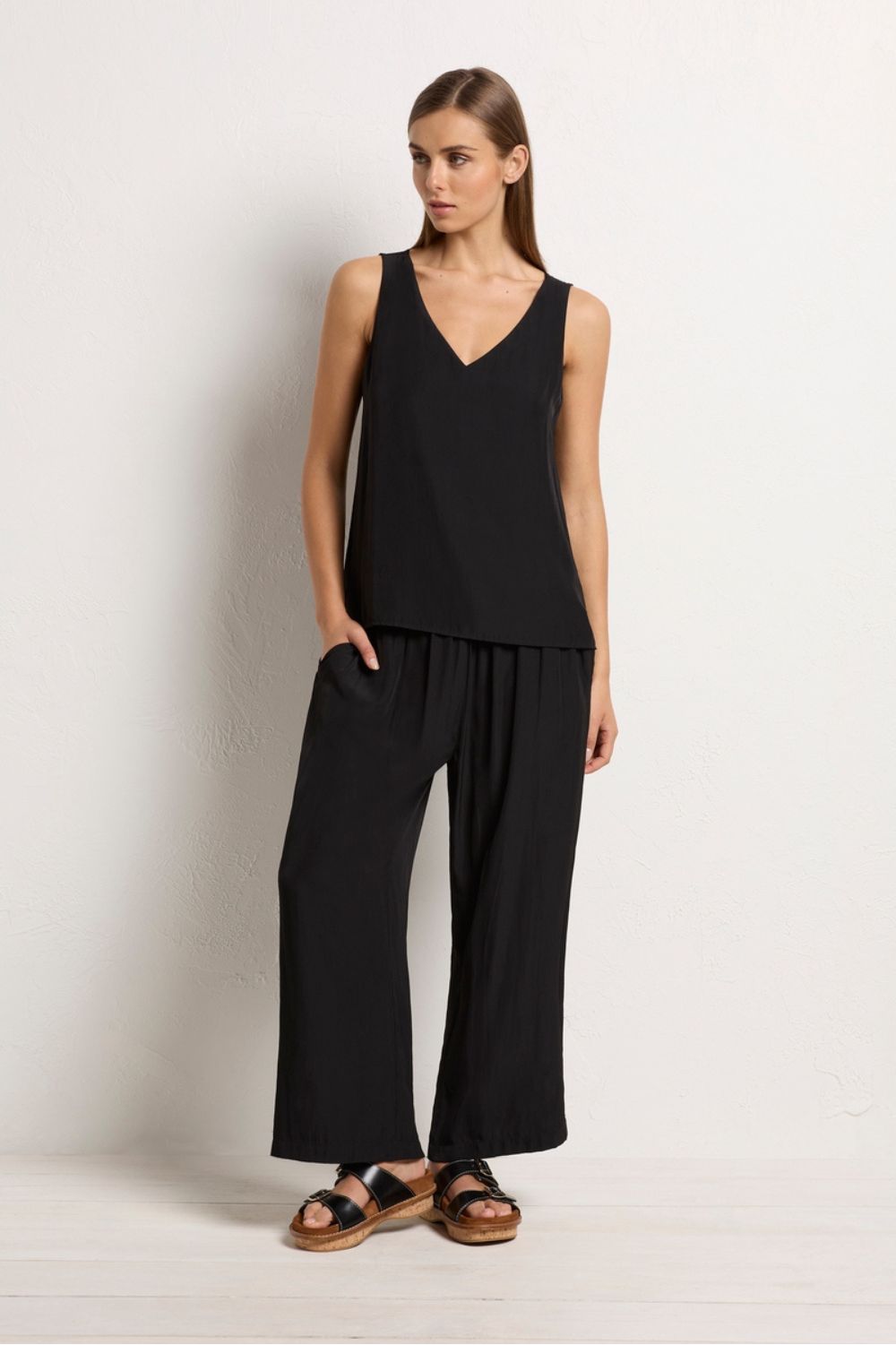 Mela Purdie - Audrey Tank | Black - Top - Silvermaple Boutique 