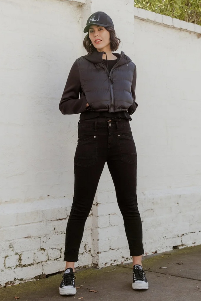 New London Jeans Pinner Anti Boyfriend Jean |Black_Silvermaple Boutique 