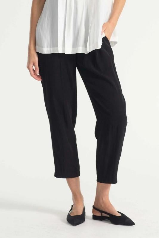 Mela Purdie Soft Capri Pant | Black | F67 1615_Silvermaple Boutique