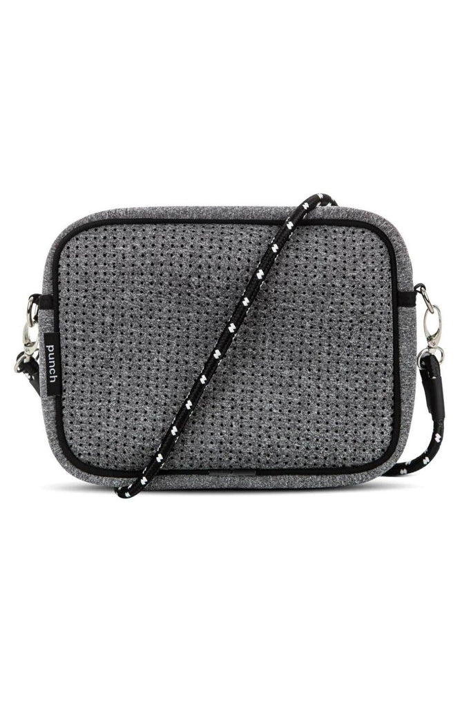 Punch Neoprene Punch Rectangle Shoulder Bag | Grey Marle _Silvermaple Boutique